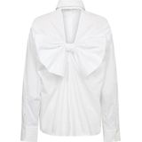 Co'Couture, Dames, Blouses & Shirts, Wit, Maat: L Katoen,