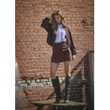 Co Couture - LunaCC Balloon Zip Jacket - Olijfgroen - Tussenjas