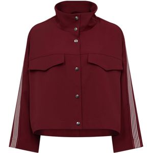 Co'Couture - Bordeaux Box Jacket - Winterjas - Rood - Polyester