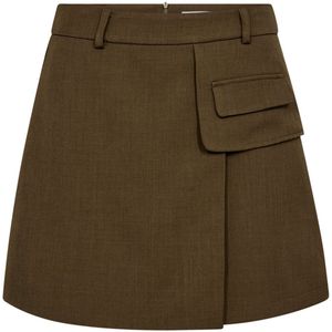 Co'couture - Rok 34215 LUNA - Donker Groen - A-lijnrok