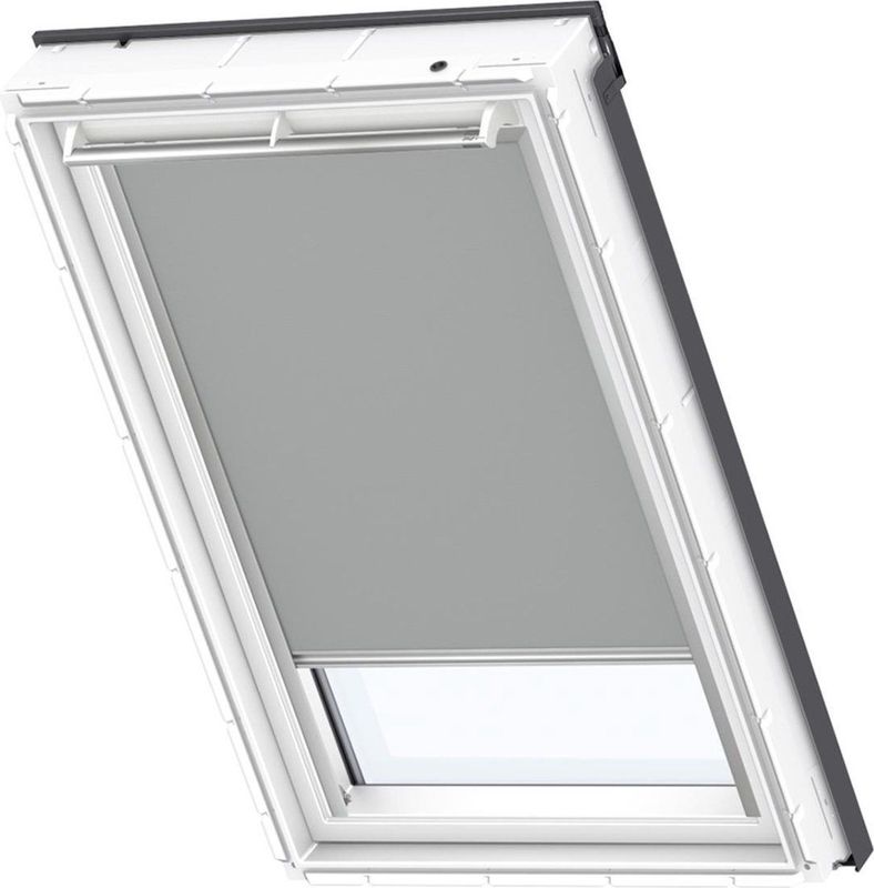 VELUX Origineel Verduisterend Rolgordijn (DKL), Zilveren Kozijn, PK04, Grijs