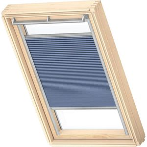 VELUX Origineel Verduisterend Plisségordijn (FHC), Zilveren Kozijn, U04, 804, 7, Blue