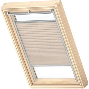 VELUX Origineel Plisségordijn (FHL), Zilveren Kozijn, M04, 304, 1, Classic Sand