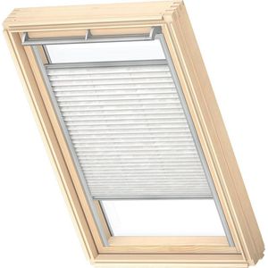 VELUX Origineel Plisségordijn (FHL), Zilveren Kozijn, P04, P34, 404, Classic White