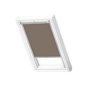 VELUX Origineel Verduisterend Rolgordijn (DKL) Wit Kozijn, PK10, Warm Grey