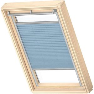 VELUX Origineel Plisségordijn (FHL), Zilveren Kozijn, C02, Jeans Blue