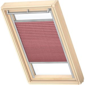 VELUX Origineel Plisségordijn (FHL), Zilveren Kozijn, P08, 408, Wine Red