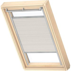VELUX Origineel Verduisterend Plisségordijn (FHC), Zilveren Kozijn, S06, 606, 4, Light Grey