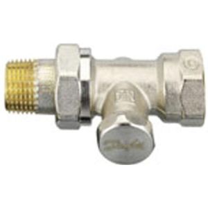 Danfoss - Voetventiel Recht - RLV-S - Roestvrij Staal - Messing