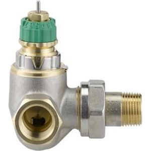 Danfoss Dynamic Valve thermostatische radiatorafsluiter dubbel haaks rechts 1/2 instelbaar debiet van 25 135 l/h RA DV 013G7719