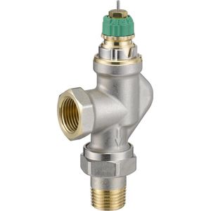 Danfoss Dynamic Valve thermostatische radiatorafsluiter haaks verkeerd 1/2 instelbaar debiet van 25 135 l/h RA DV 013G7710