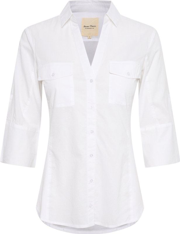 Part Two - Cortniapw Blouse 30305975 - Blouse - Wit - 100% Katoen