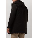 Matinique - Deston - Tussenjas - Zwart - Licht Gevoerd, Capuchon met Trekkoord, Ritssluiting