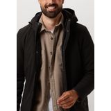 Matinique - Deston - Tussenjas - Zwart - Licht Gevoerd, Capuchon met Trekkoord, Ritssluiting