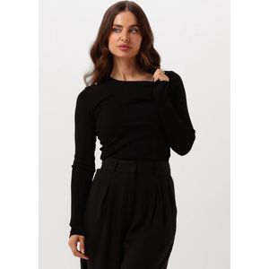 Shirt - Dagna - Effen - Katoen - Lange Mouw - Slanke Pasvorm