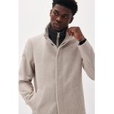 Mantel - Mélange - Wol - Normale Pasvorm - Licht Voering