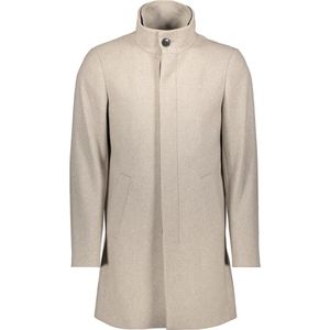 Klassieke Mantel - Mélange - Wol - Licht Gevoerd - Normale Pasvorm