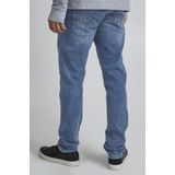 Blend - Jet - Jeans - Mid-blue - Slim Fit, Riemlussen, Leren Merklabel, Steekzakken