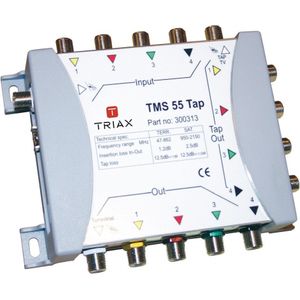 Triax TMS 55-12 TAP Satelliet blokverdeling 5 ingangen 5 uitgangen, TV-accessoires
