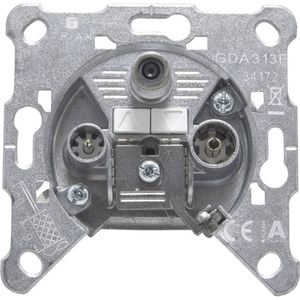 Triax GDA 313 Antennedoos Satelliet, TV, FM Inbouw (in muur) Doorvoerdoos