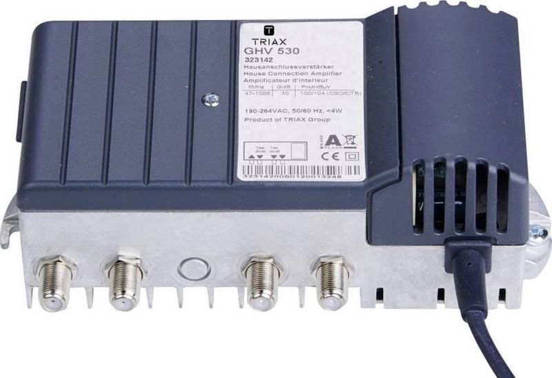 Triax GHV 530 Kabeltelevisieversterker 4-voudig 30 dB