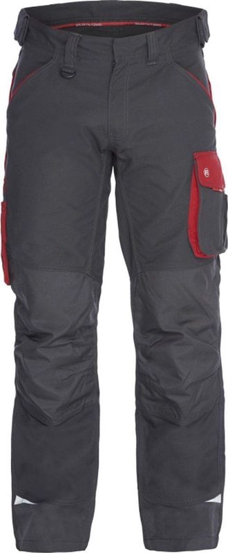 FE Engel Galaxy Werkbroek 2810-254 - Antraciet/Tomaat Rood 79757