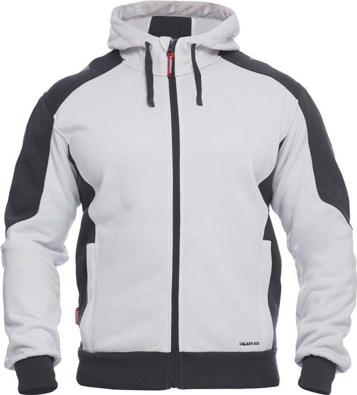 FE Engel Galaxy Hoodie Sweater 8820-233 - Wit/Antraciet 379