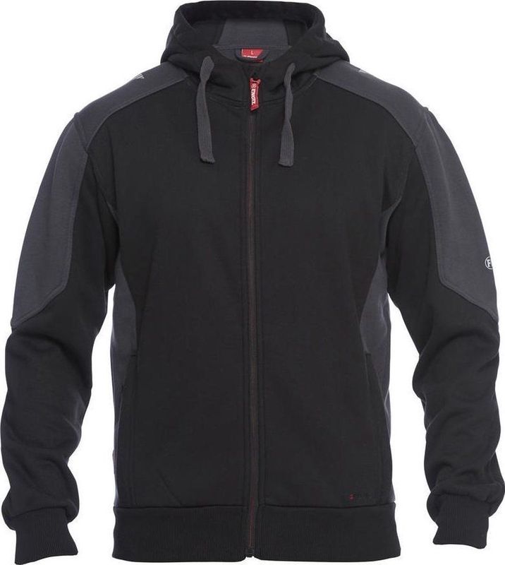 FE Engel Galaxy Hoodie Sweater 8820-233 - Zwart/Antraciet 2079