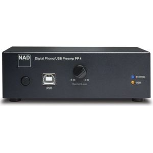 NAD PP 4 Phono Voorversterker met USB voor Digitaliseren Vinyl - Zwart