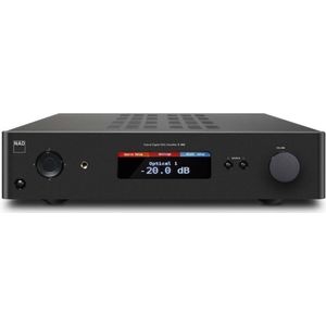 NAD C 368 Hybrid Digitale versterker met Bluetooth - 2x 80W - Zwart