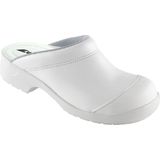 Eurodan - E451 Klomp Flex Open Hak SB + KN - Zwart - Leren Bovenkant - PU Zool - Stalen Neus