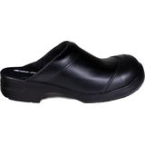 Eurodan - E451 Klomp Flex Open Hak SB + KN - Zwart - Leren Bovenkant - PU Zool - Stalen Neus