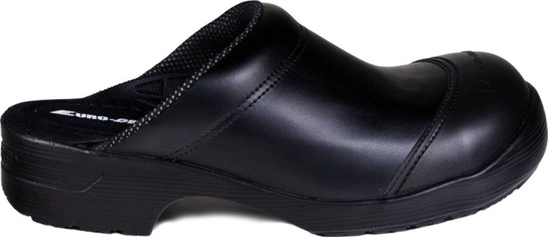 Eurodan - E451 Klomp Flex Open Hak SB + KN - Zwart - Leren Bovenkant - PU Zool - Stalen Neus