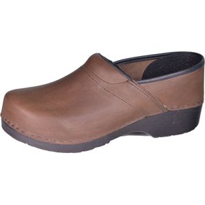 Klompschoen Danclog 2389 Nubuck Bruin PU flex Dicht-Schoenmaat 41