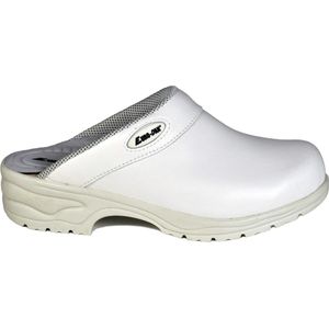 Euro-Dan E1460W Open OB Zorgklomp - Leer - PU-flex Binnenzool - PU Zool