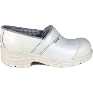 Euro-Dan - Vilmar E1871W - Veiligheidsschoen - Wit - Dichte Hak PU Flex S3 + KN