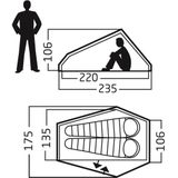 Nordisk Telemark Lw 2 Tunneltent - Groen - 2 Persoons