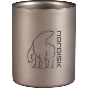 Nordisk Titanium Mug Drinkfles Double-Wall 450ml zilver