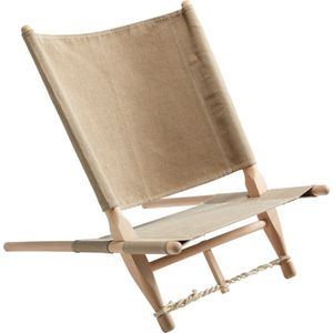 Nordisk Moesgaard Houten Stoel, beige