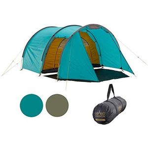 Grand Canyon Robson Tunneltent voor volwassenen, uniseks, voor 4 personen, blauw, grasblauw