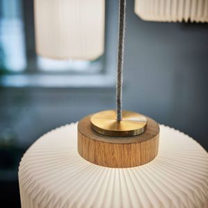 LE KLINT Cylinder hanglamp, eiken licht, Ø 14cm