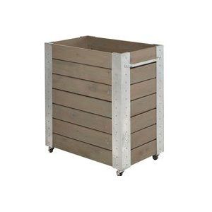 Plantenbak met wielen, h x b x d = 950 x 870 x 500 mm