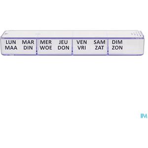 Medidose - Pillendoos Zakmodel - 1 Week - Plastic - Transparant