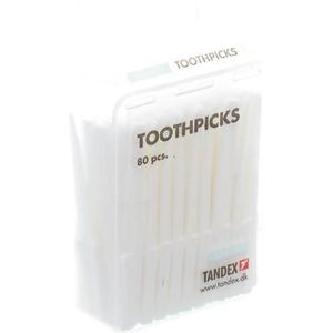 Tandex Toothpicks Plastiek 80 Stokjes