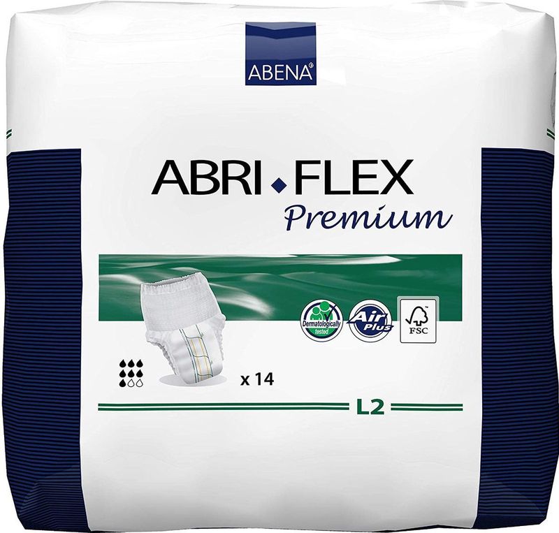 Abena - Abri-Flex - Incontinentiebroekjes - Wit - Lycra Elastieken