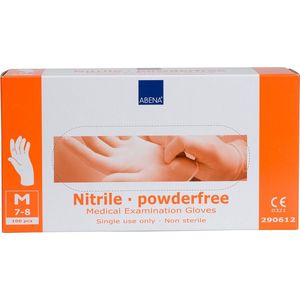 Abena - Nitril-Handschoenen - Wit - Poedervrij - 100 stuks