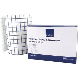 Abena Fixatie Pleister op Rol - Elastische Fixatie Tape - 1 Rol - Ademend en Huidvriendelijke Wondverzorging - 10 cm x 10 meter