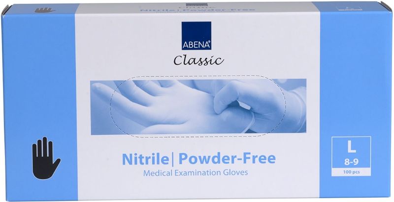 ABENA - Nitril Handschoenen - Zwart - 100 Stuks - Poedervrij - Latexvrij