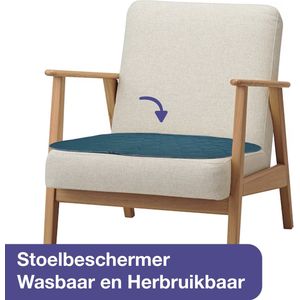 Abena Abri-Soft Stoelbeschermer Wasbaar en Herbruikbaar - 1 Wasbare Stoelbeschermer ter bescherming bij Incontinentie en Broekplassen - Anti Slip - 45 x 45cm