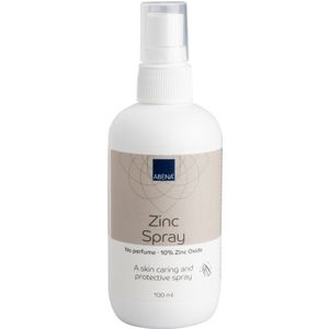 Abena Zinkspray - Ongeparfumeerd - 100 ml - 10% Zinkoxide - Gevoelige Huid Behandelen Zonder aan te Raken - Vegan